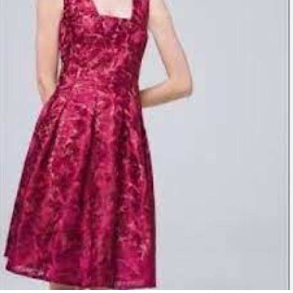 WHBM Fushia lace party dress
